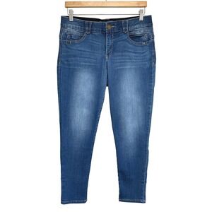 Democracy AB Solution Crop Jeans Womens 8 Dark Wash Blue‎ Denim Stretch Comfort
